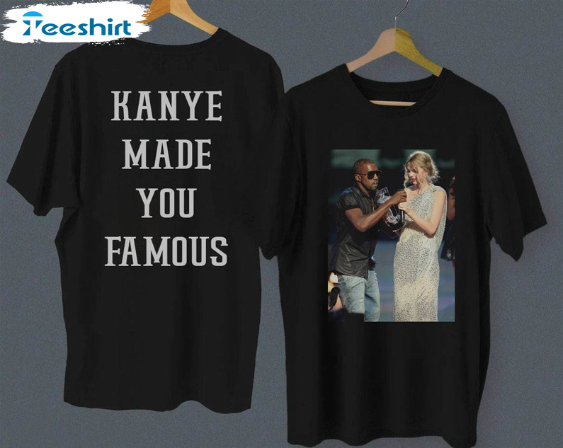 Retro Kanye Make You Famous T Shirt, Must Have Kanye West Long Sleeve Crewneck