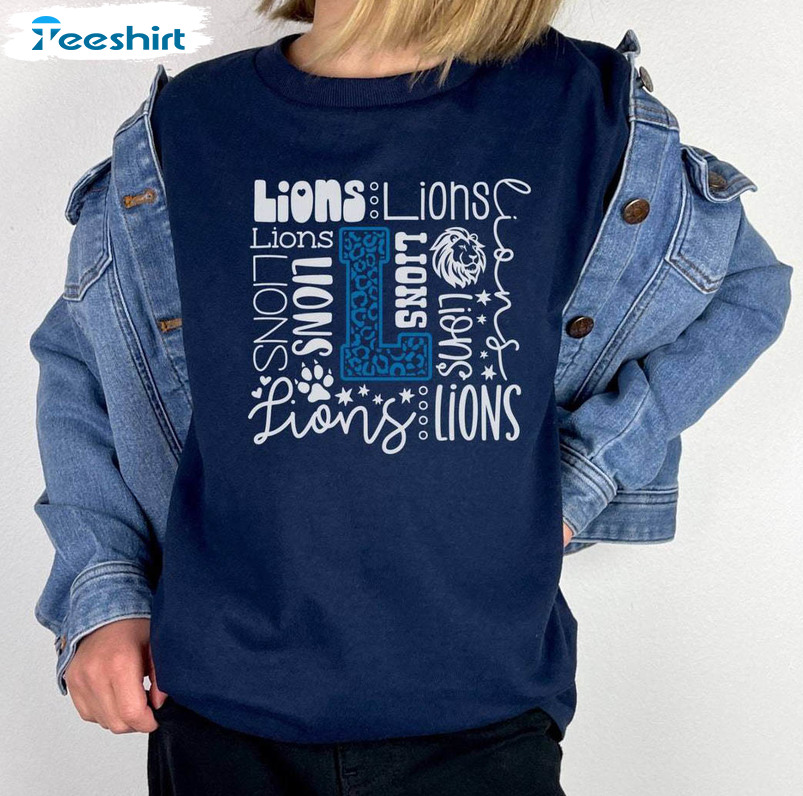 Detroit Lions Inspired Shirt, New Rare Football Unisex Hoodie Long Sleeve