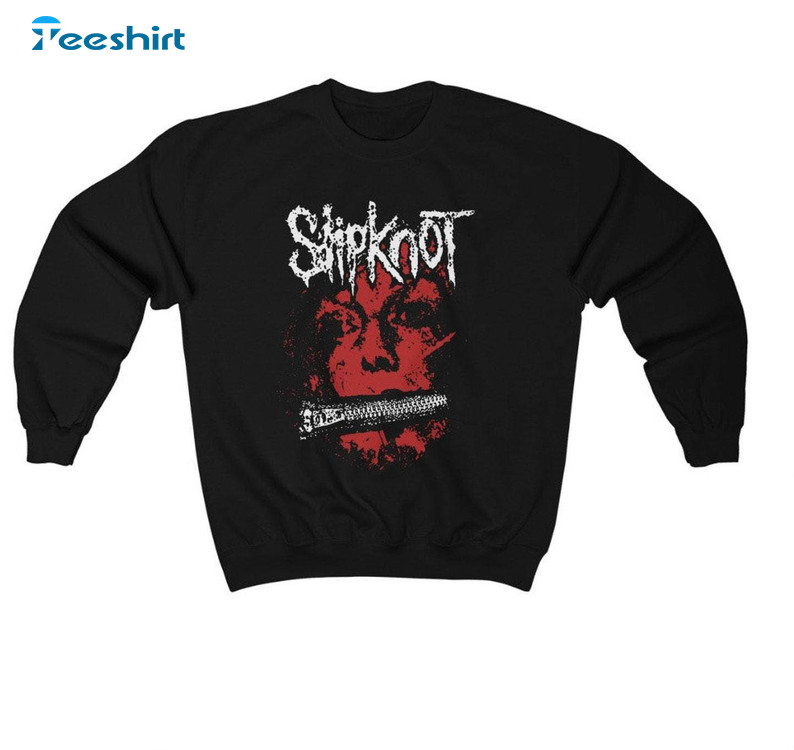 Must Have Hard Rock Band Sweatshirt , Slipknot Heavy Metal Rock Shirt Short Sleeve