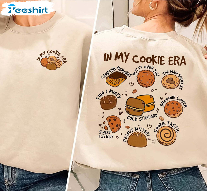 Vintage In My Cookie Era Unisex Hoodie, Modern Cookie Dealer Shirt Long Sleeve