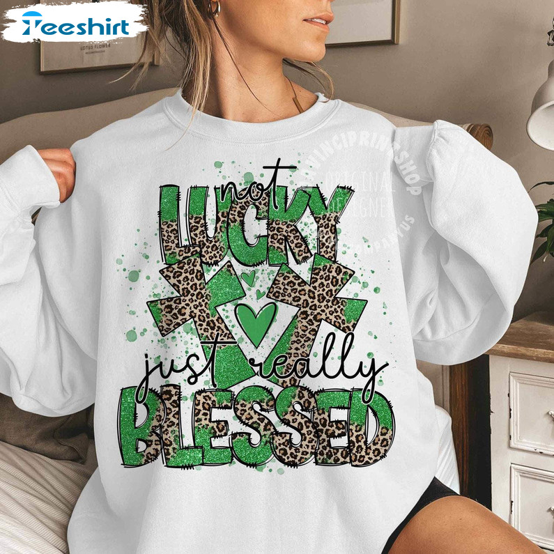 Cool Not Lucky Simply Blessed Roman Shirt, Trendy Hoodie Tee Tops Gift For Men Women