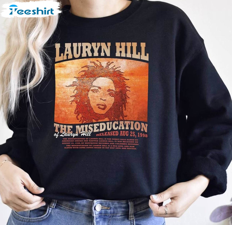 Limited Lauryn Hill Shirt, Vintage Hip Hop Crewneck Long Sleeve