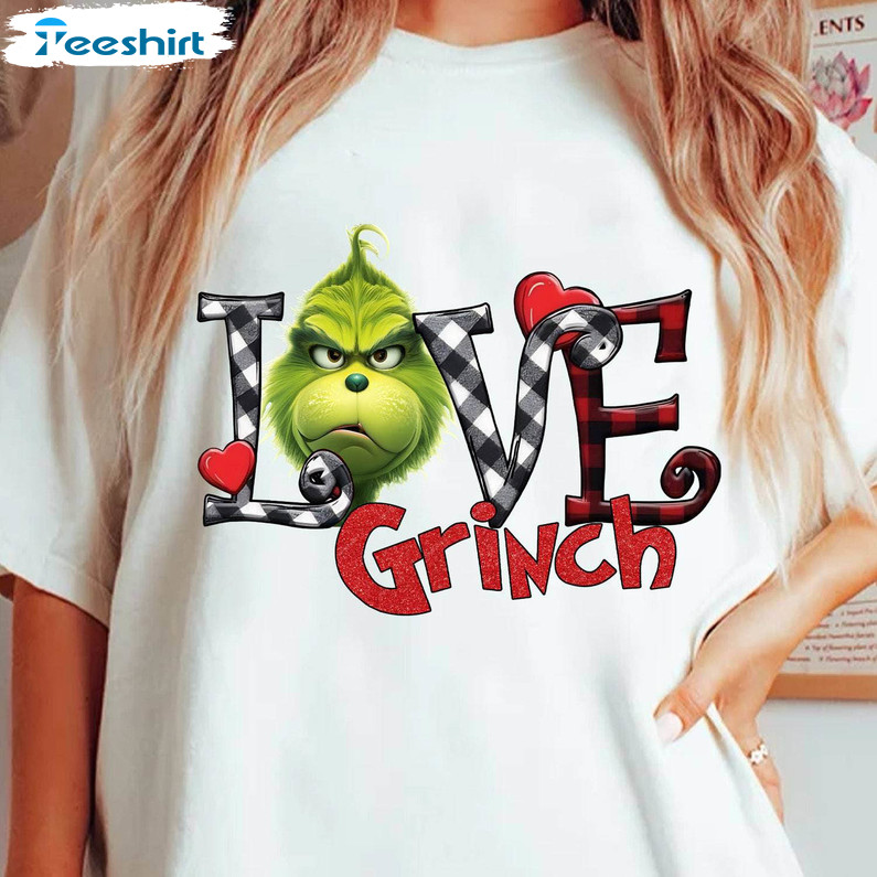 Cool Design Grinch's Valentine Shirt, Happy Valentine Unisex Hoodie Crewneck