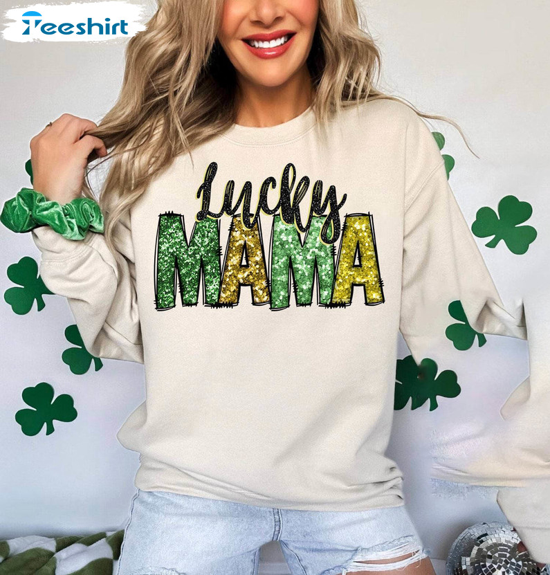 Vintage One Lucky Mama Shirt, New Rare Irish Unisex Hoodie Sweatshirt