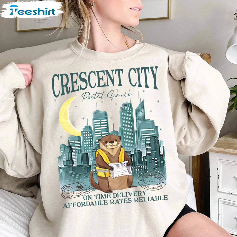 Must Have Crescent City Shirt, Groovy On Time Delivery Crewneck Unisex T Shirt