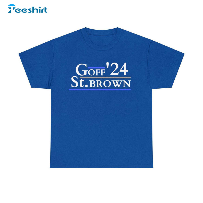 Inspirational Goff St Brown Sweatshirt , Comfort Dan Campbell Shirt Crewneck