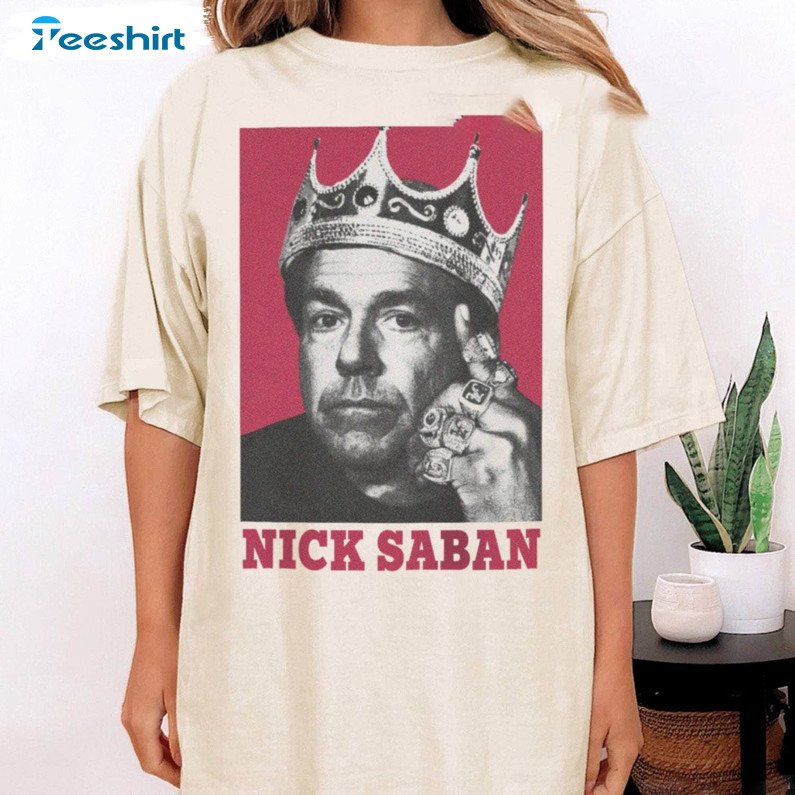 Comfort Colors Nick Saban Shirt, New Rare Football Crewneck Unisex Hoodie