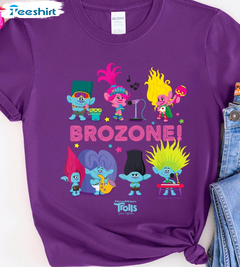 Must Have Brozonei Sweatshirt, Vintage Trolls Band Together Shirt Crewneck