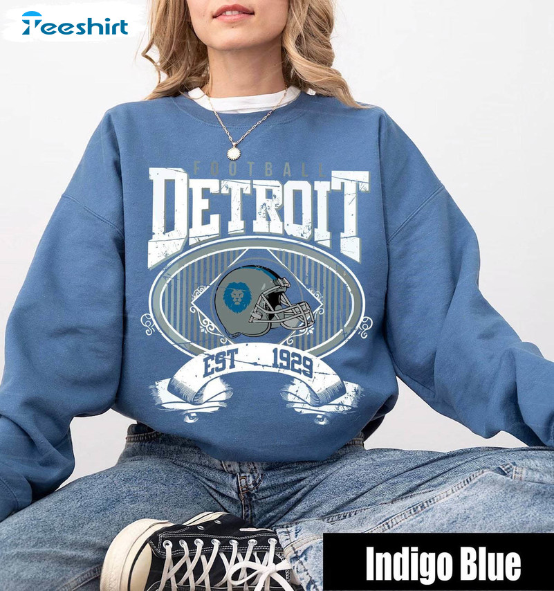 Comfort Detroit Lions Shirt, Groovy Detroit Lions Football Short Sleeve Unisex Hoodie