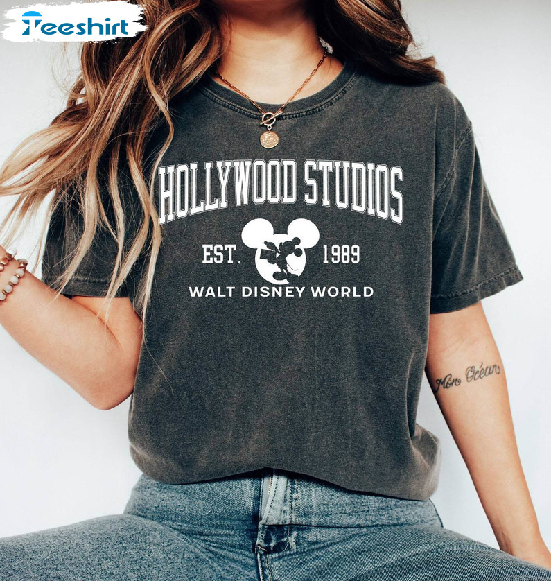Limited Hollywood Studios Shirt, Retro Walt Disney World Short Sleeve Sweater