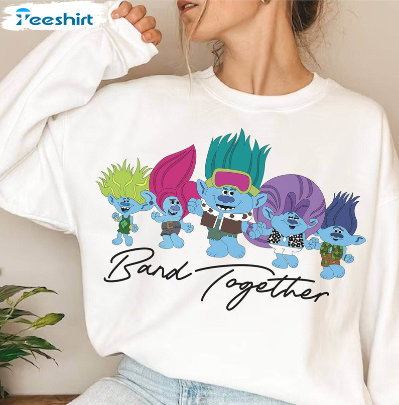 Cool Design Trolls Band Together Shirt, Trolls Movie Unisex T Shirt Short Sleeve