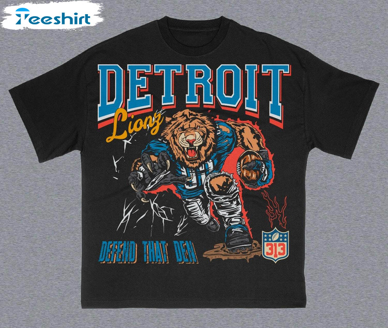 Limited Defend That Den Sweatshirt , Comfort Detroit Lions Shirt Short Sleeve