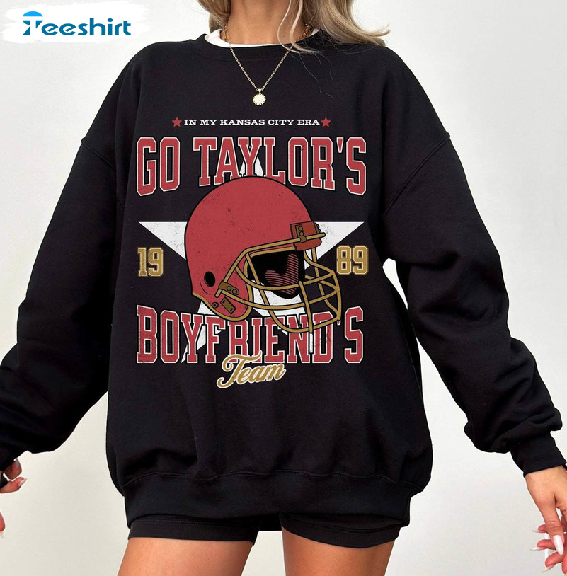 Retro My Chiefs Era Sweater, Taylors Boyfriend Shirt Gift for Football  Fans, Go Taylors Boyfriend Shirt Kansas City Football Kielce Tshirt 