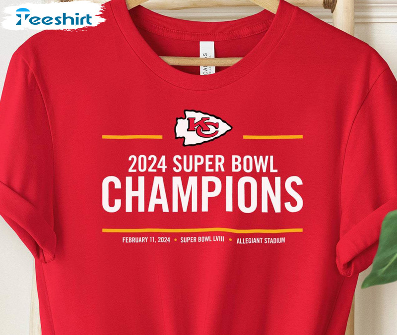 Cute 2024 Super Bowl Champions T Shirt, Awesome Kansas City Chiefs Shirt Tank Top