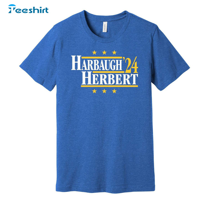 Limited Harbaugh And Herbert , Cool Design Football Legends Tee Tops Crewneck