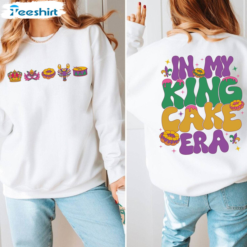 Must Have Fleur De Lis Cozy Parade Party T Shirt, In My King Cake Era Shirt Hoodie