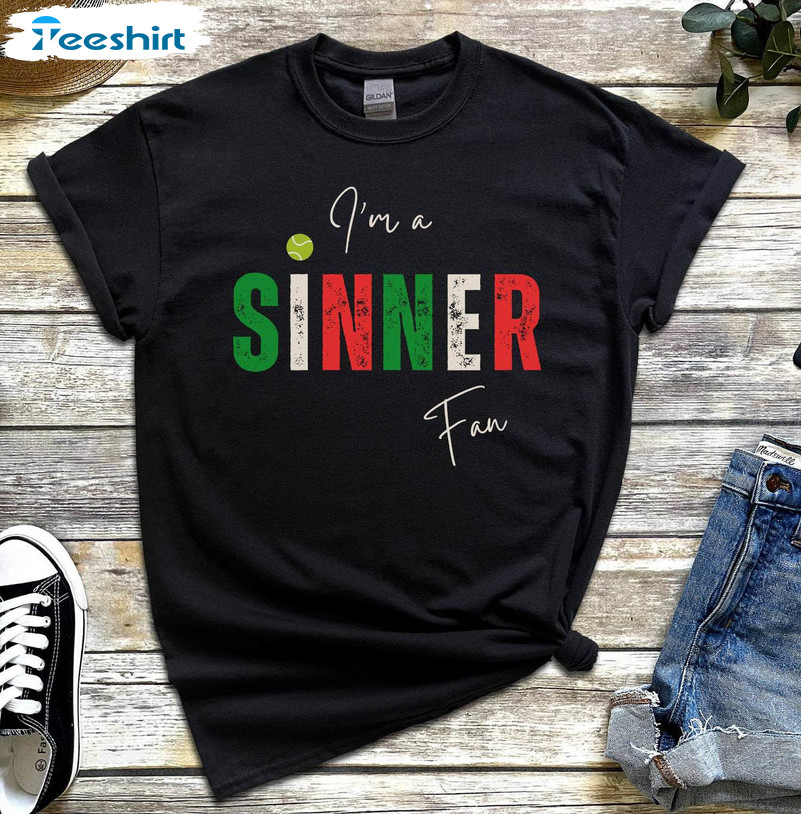 Must Have Jannick Sinner Shirt, Australian Open 2024 Crewneck Long Sleeve