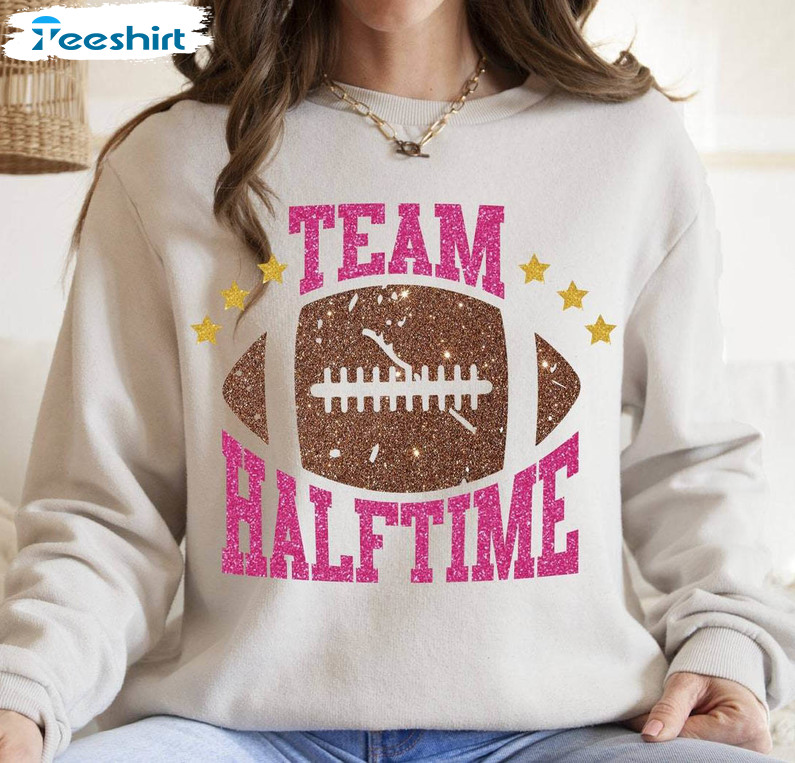 Team Halftime Inspirational Shirt, Football Game Night Long Sleeve Tee Tops