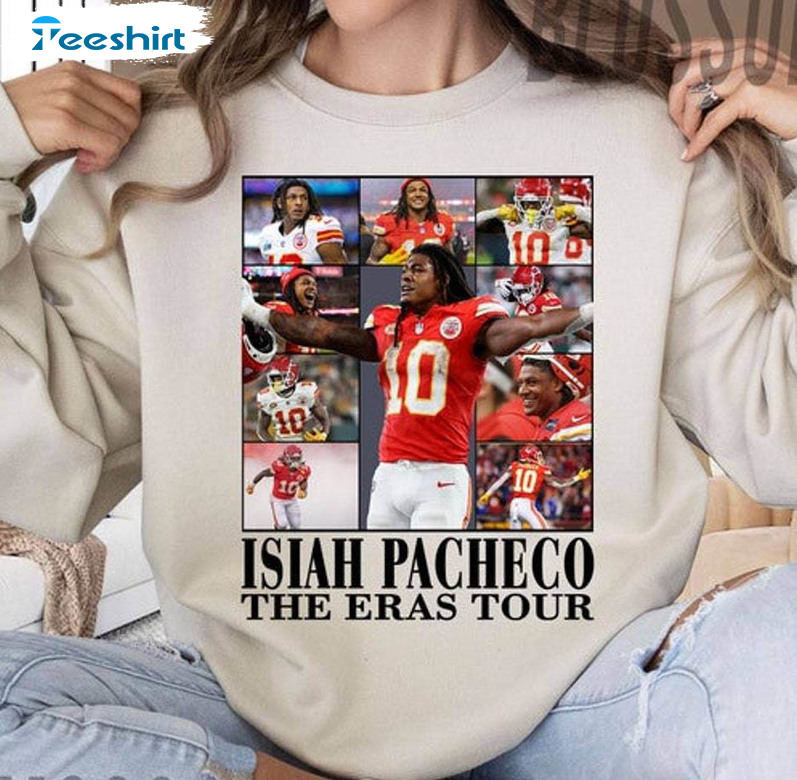 Neutral Isiah Pacheco The Eras Tour Sweatshirt , Must Have Pacheco Shirt Crewneck