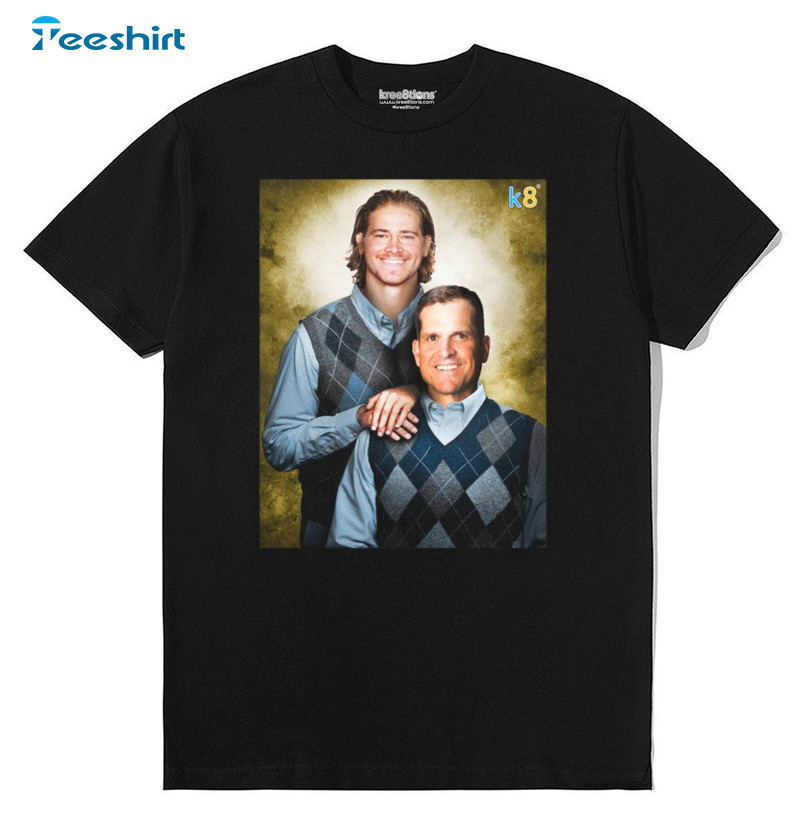 Los Angeles Step Brothers T Shirt, Justin Herbert And Jim Harbaugh Hoodie Crewneck