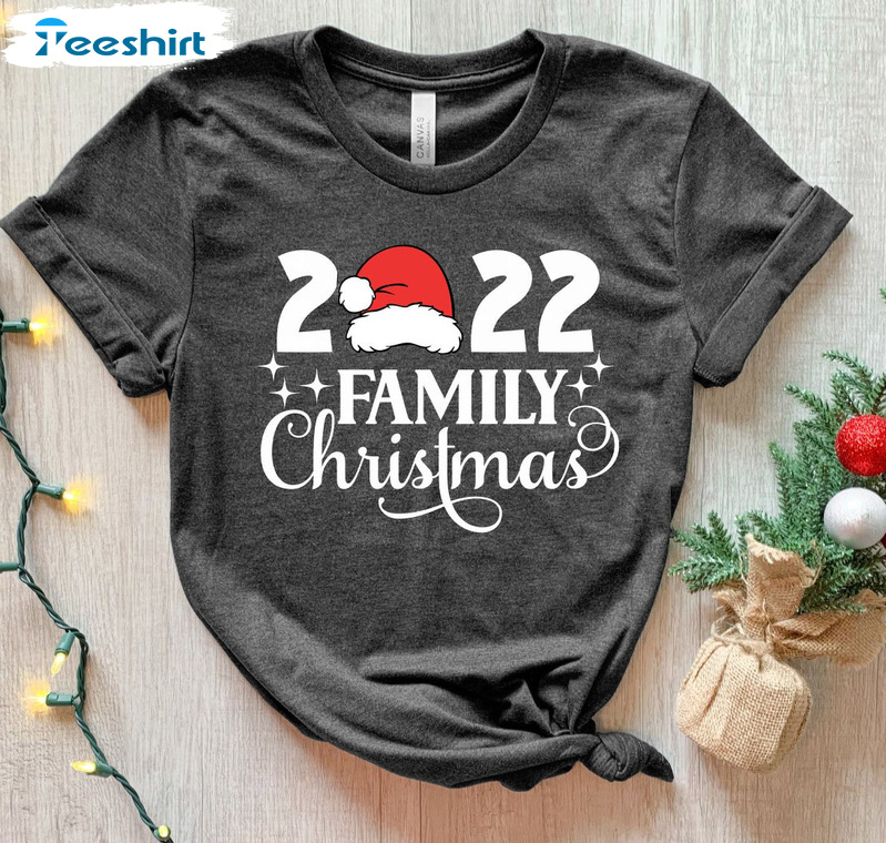 Christmas 2022 Shirt - Matching Christmas Santa Short Sleeve Tank Top
