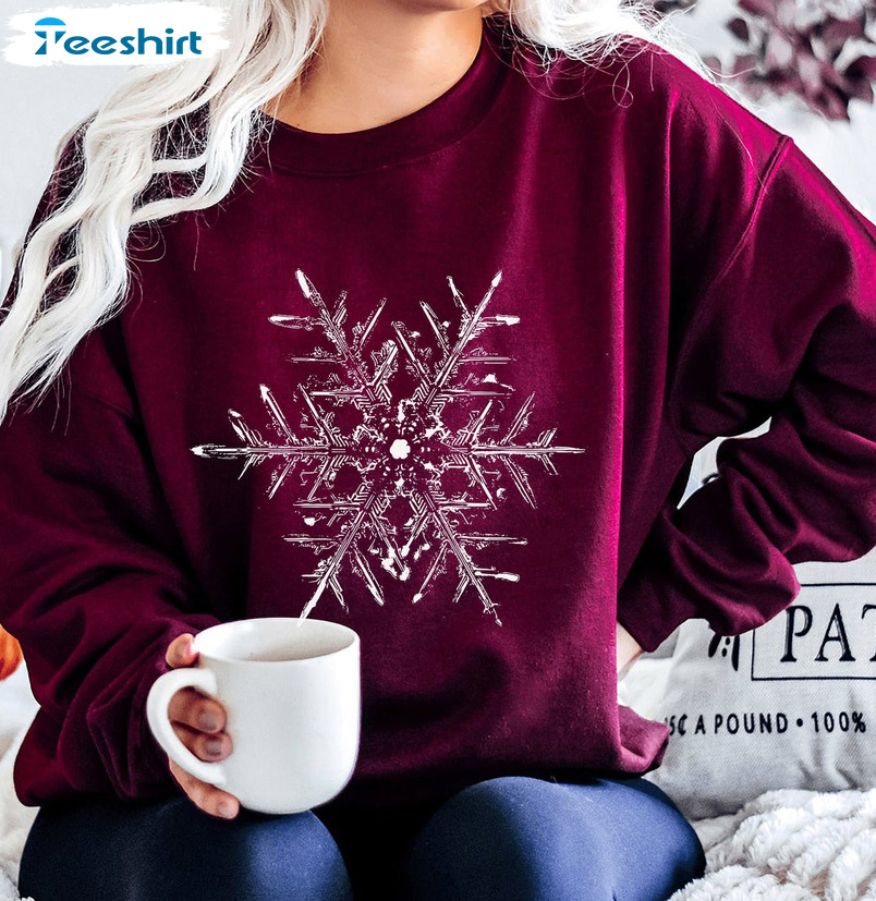 Snowflake Sweatshirt - Christmas Snow Sweatshirt Long Sleeve For Family