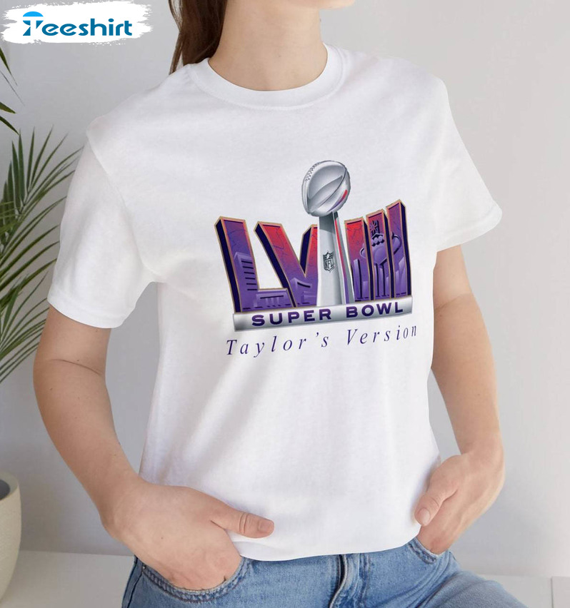 Unique Taylor’s Version Super Bowl Shirt, Cute Football Swiftie Crewneck Hoodie