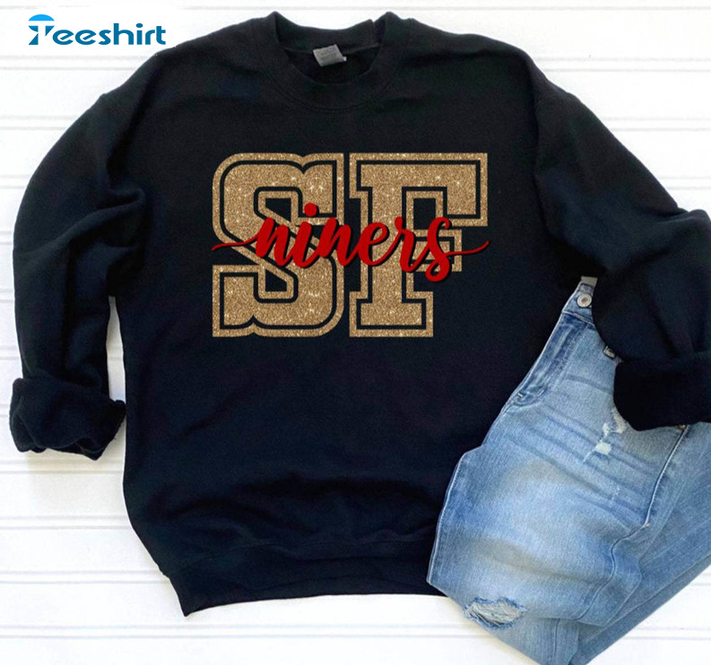 Trendy San Francisco Football Sweatshirt , New Rare Niners Long Sleeve Sweater