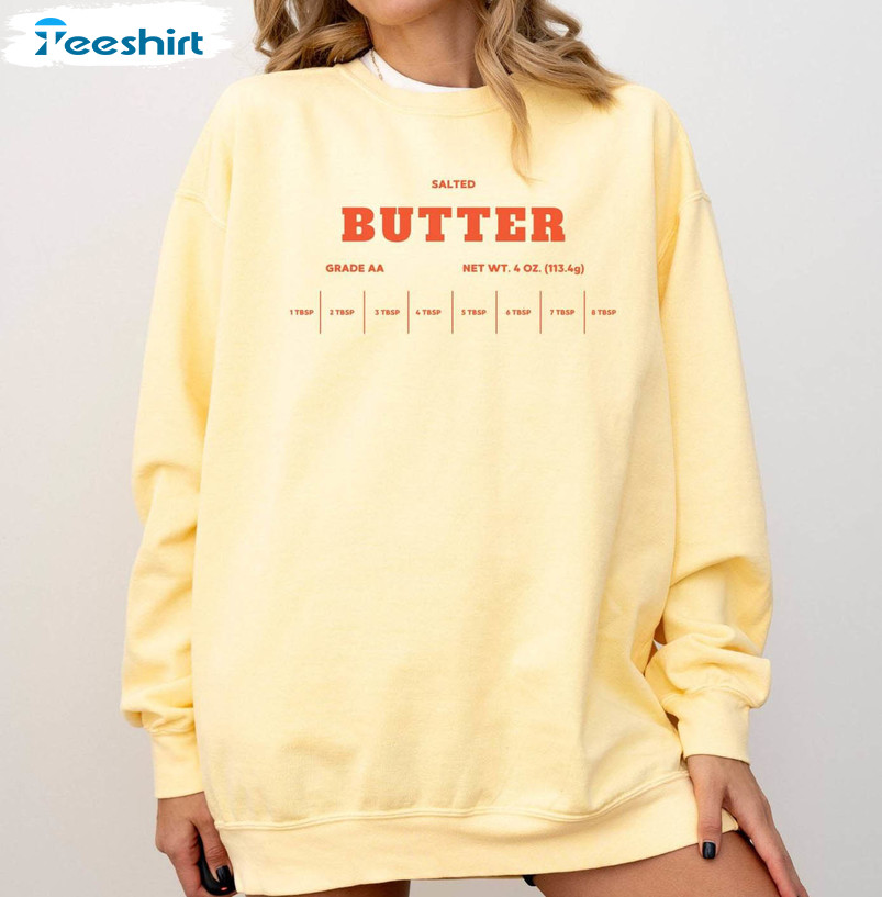 Must Have Salted Butter Shirt, New Rare Short Sleeve Tee Tops Gift For Butter Lover