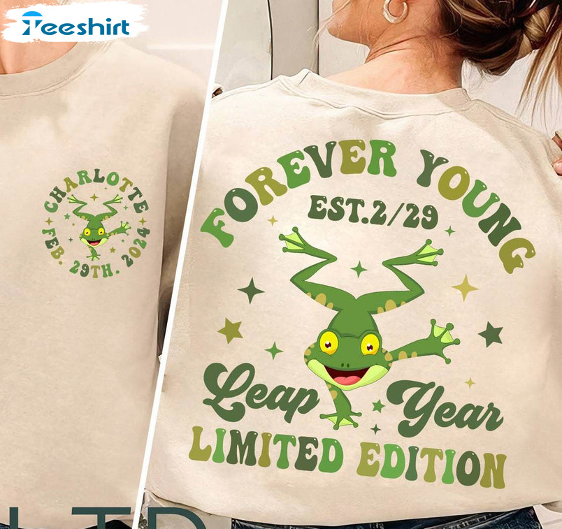 Groovy Frog Meme Unisex T Shirt , Modern Leap Year Era Shirt Short Sleeve