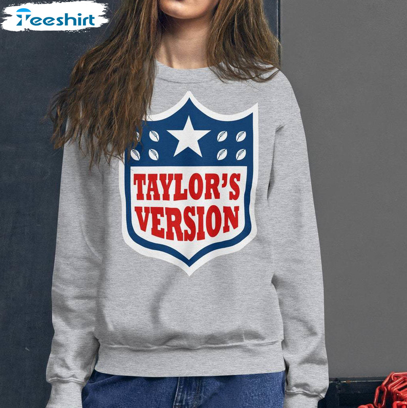 Unique Taylor's Version Nfl Logo Sweatshirt , Chiefs Taylor's Version Shirt Tee Tops