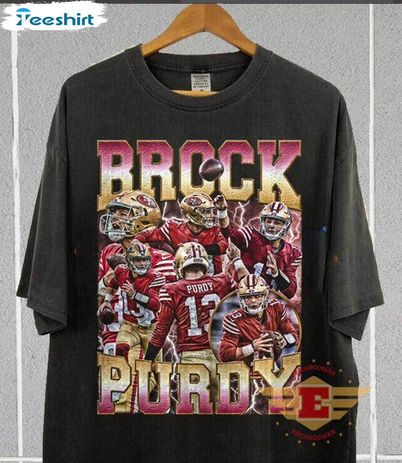 Vintage Brock Purdy Shirt, New Rare San Francisco Football Crewneck Hoodie