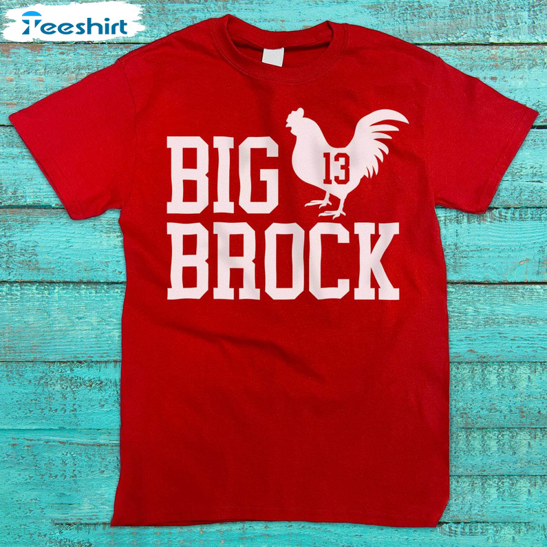 New Rare Big Cock Brock Shirt, Fantastic San Francisco 49ers Sweater Tee Tops