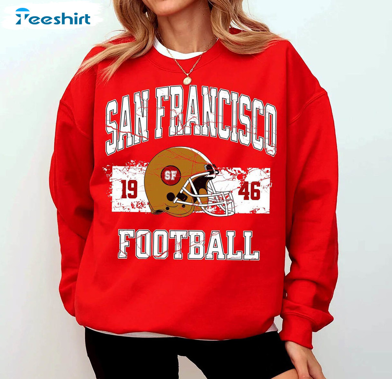 Funny San Francisco Football Sweatshirt , Trendy Nine Short Sleeve Unisex Hoodie