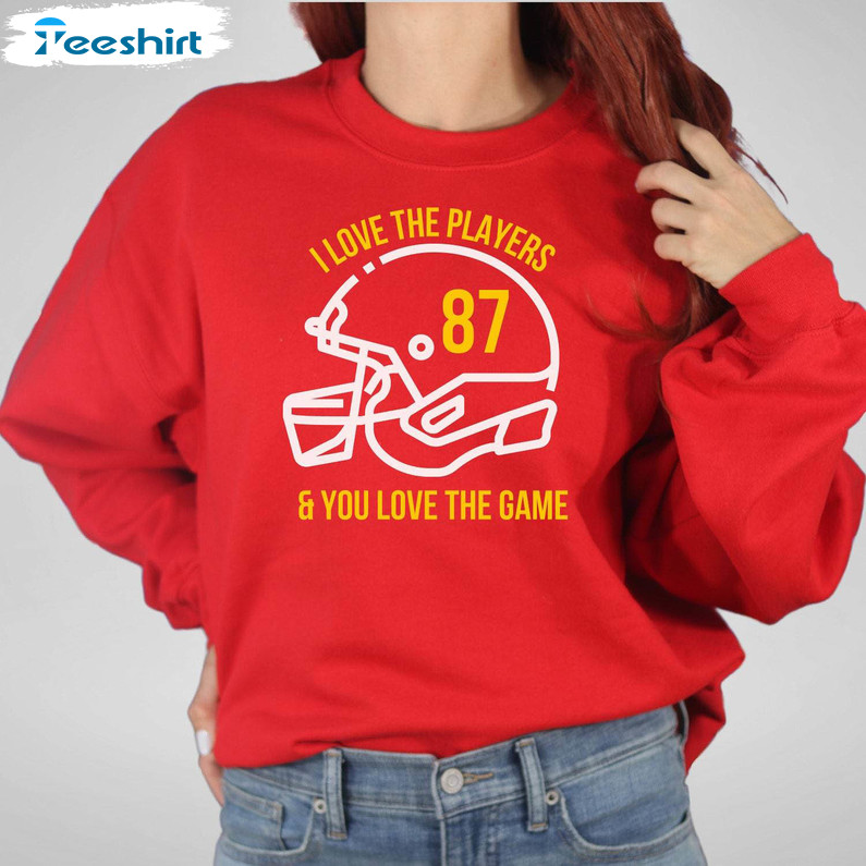 Retro Taylor Swift Crewneck, Unique I Love The Players And You Love The Game Shirt Sweatshirt