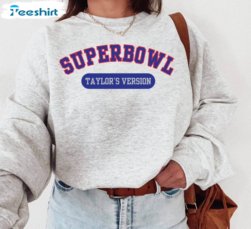 Comfort Taylor’s Version Super Bowl Shirt, Halftime Football Tee Tops Long Sleeve