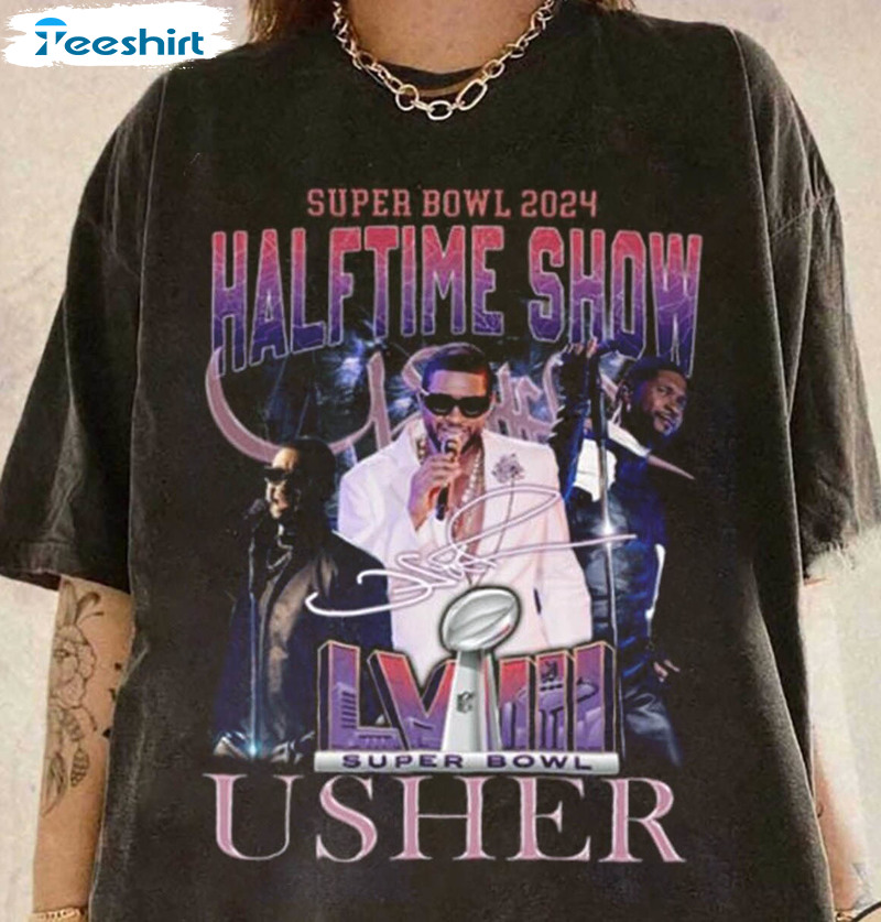 Must Have Usher Superbowl Shirt, Superbowl 2024 Halftime Show Long Sleeve Sweater