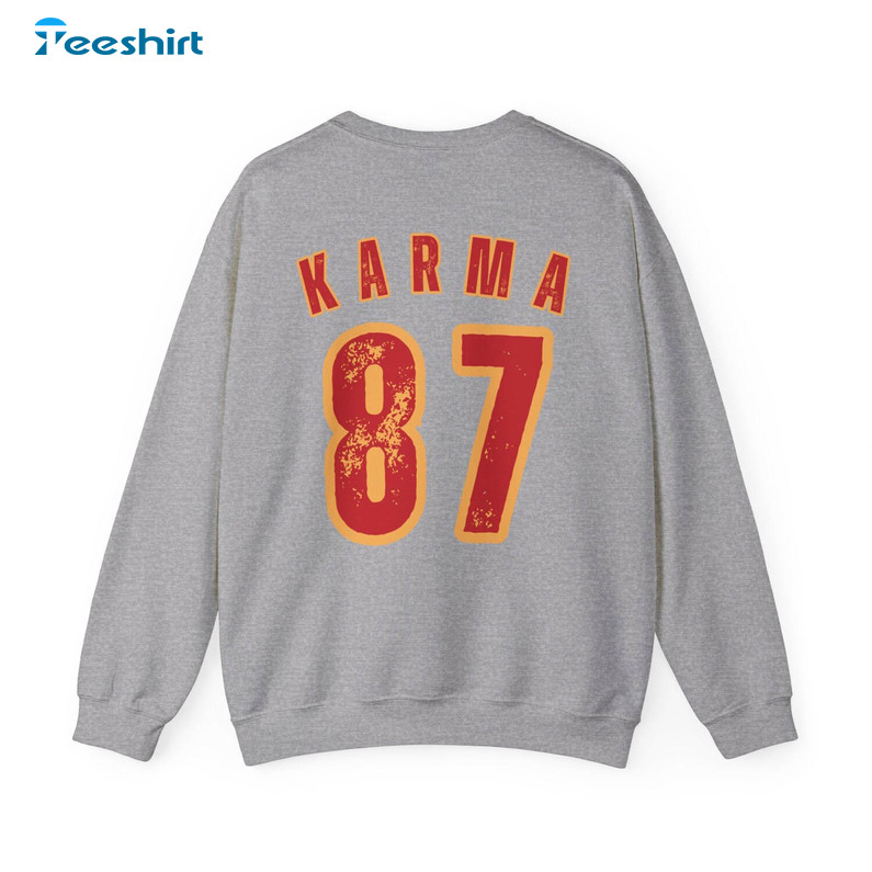 New Rare Karma 87 Sweatshirt, Kansas City Chiefs Superbowl 2024 Tee Tops Hoodie