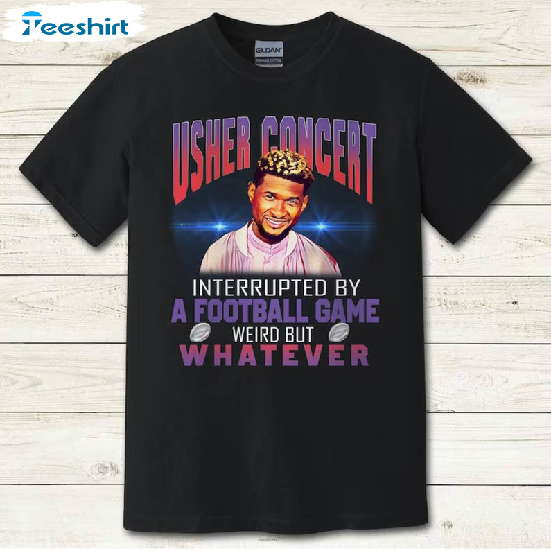 Must Have Usher Concert Sweatshirt , New Rare Usher Superbowl Shirt Long Sleeve