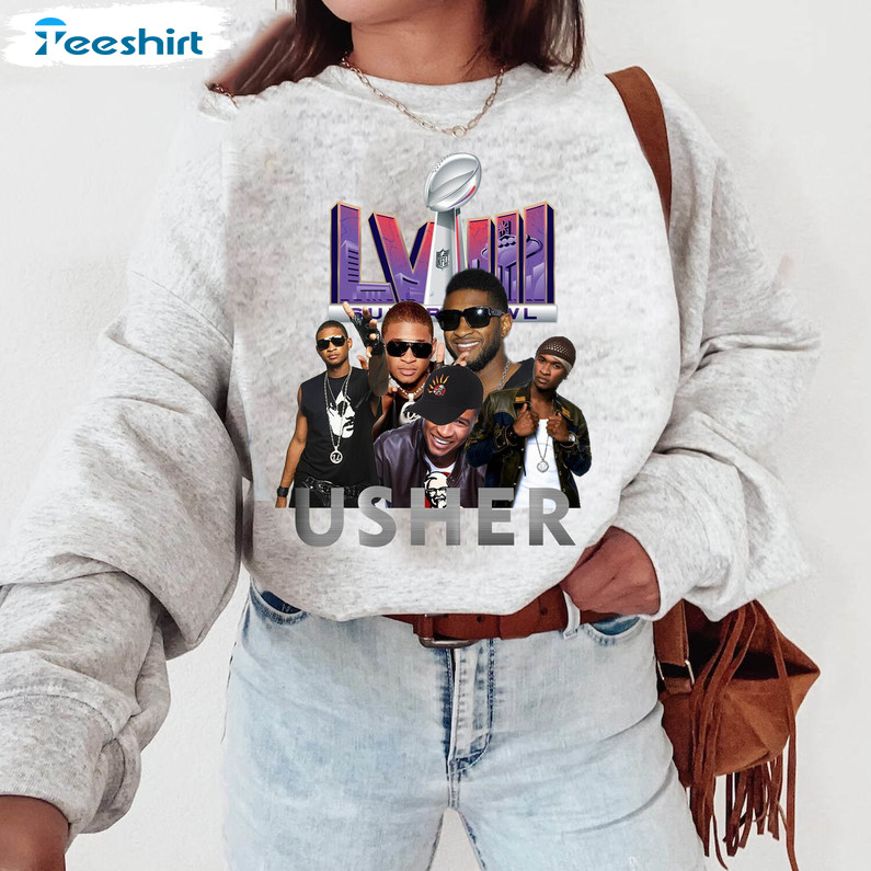 Must Have Usher Rapper Sweatshirt , Groovy Usher Superbowl Shirt Sweater