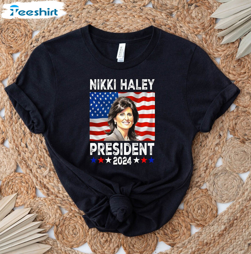 Limited Nikki Haley 2024 Shirt Nikki Haley President 2024 Tank Top Crewneck