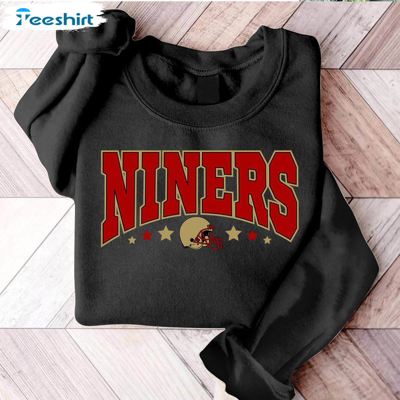 Vintage Niners Unisex T Shirt , Trendy San Francisco Football Sweatshirt Sweater