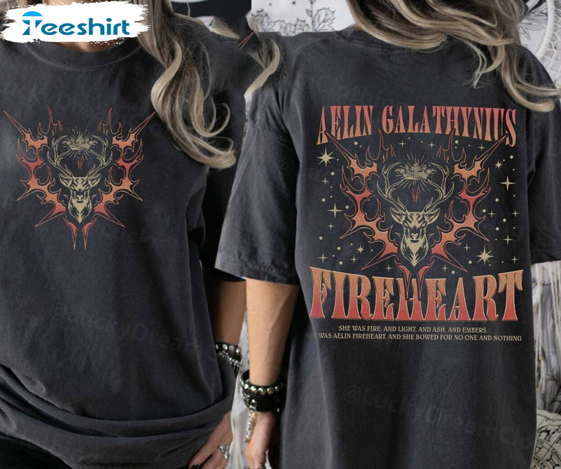 New Rare Aelin Galathynius Unisex Hoodie, Limited Fireheart Shirt Crewneck