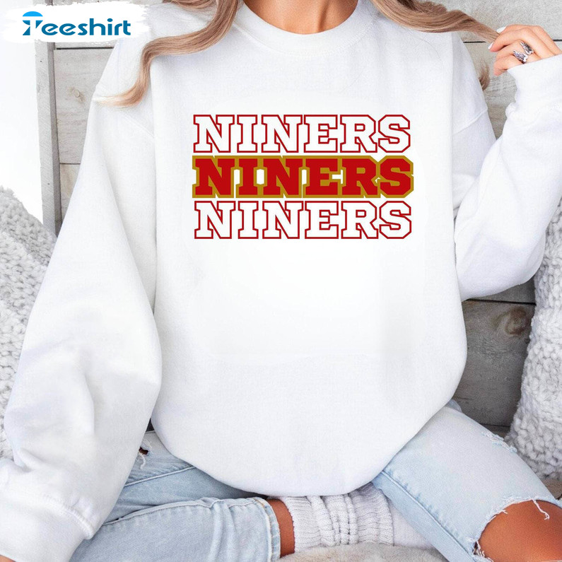 Comfort Niners Crewneck , Funny San Francisco Football Sweatshirt Long Sleeve