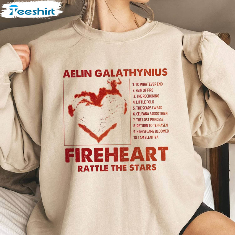 Fireheart Funny Shirt, Limited Throne Of Glass Long Sleeve Crewneck