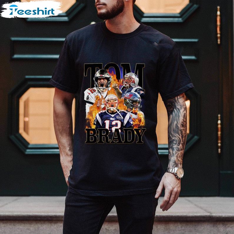 Groovy America Football Sweatshirt, Vintage Tom Brady Shirt Long Sleeve