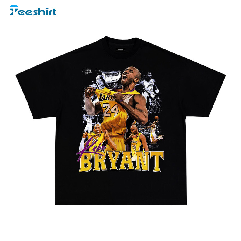 New Rare Kobe Bryant Shirt, Los Angeles Lakers Nba Championship Tee Tops Sweater