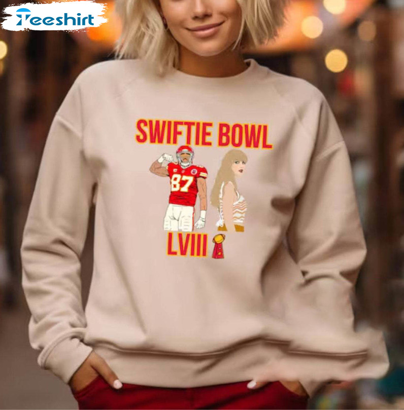 Swiftie Bowl Limited Shirt, Creative Travis Kelce Short Sleeve Crewneck