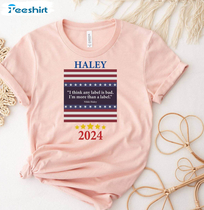 Nikki Haley 2024 Comfort Shirt, Must Have Election Sweater Short Sleeve