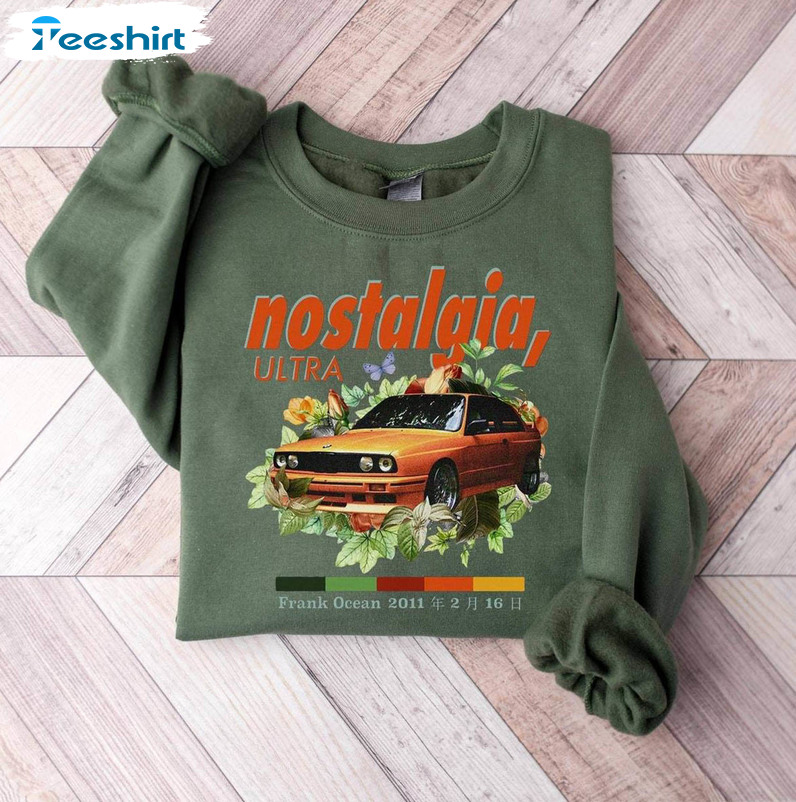 Awesome Nostalgia Ultra Shirt, Cool Design Car Crewneck Long Sleeve